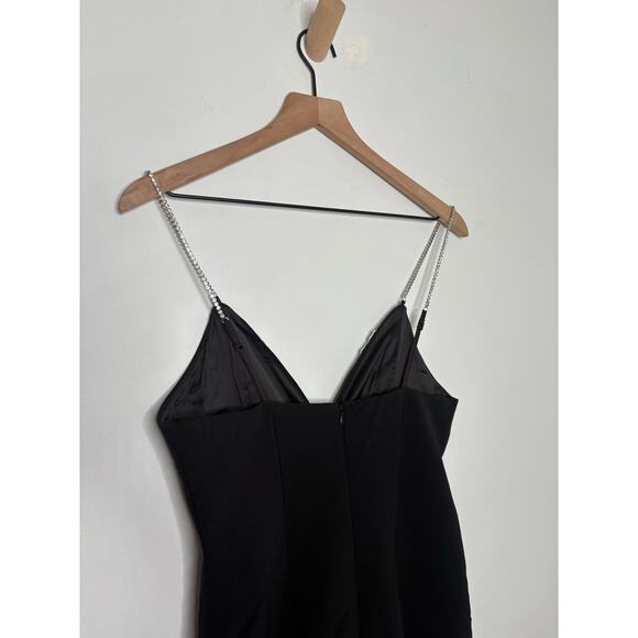 NWT JW Pei Ayliua Black Rhinestone Maxi Dress - Picture 10 of 14